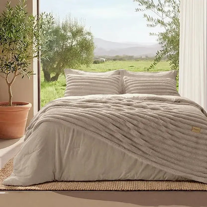 6-Piece Gentlesoft 2-in-1 Comforter Set All-Season Detachable Blanket with SnapTech